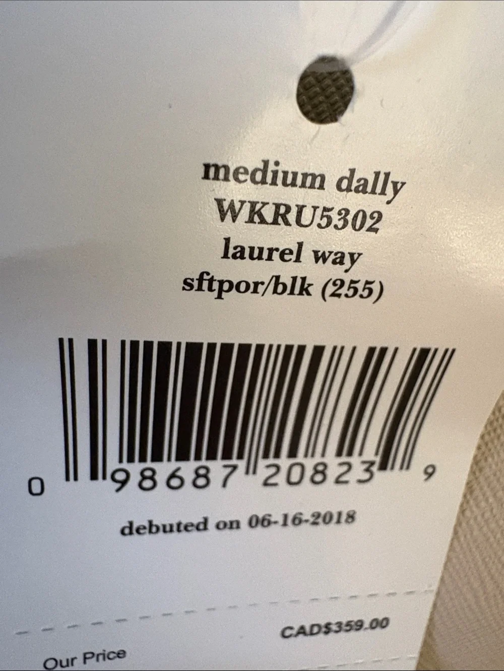 kate spade Laurel Way Medium Dally - Two-Tone Black and Tan Colorblock Tote